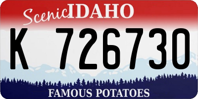 ID license plate K726730