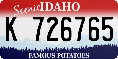 ID license plate K726765