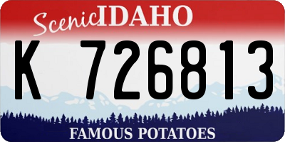 ID license plate K726813