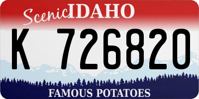 ID license plate K726820