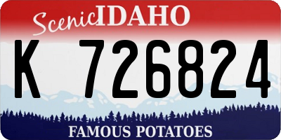 ID license plate K726824