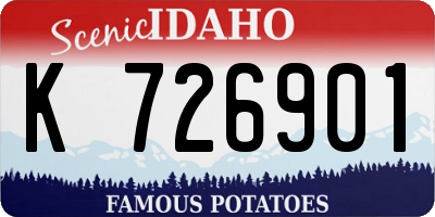 ID license plate K726901