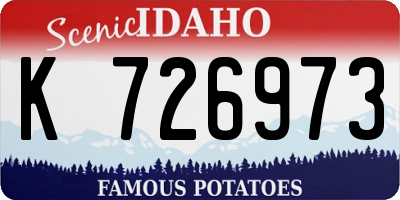 ID license plate K726973