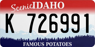 ID license plate K726991