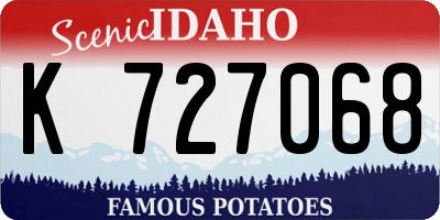 ID license plate K727068