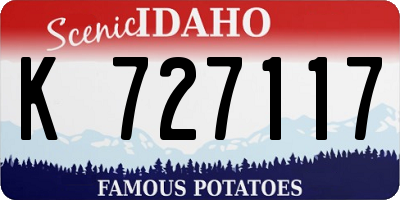 ID license plate K727117