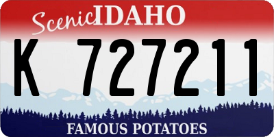 ID license plate K727211