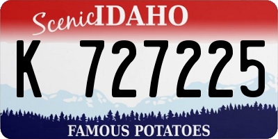 ID license plate K727225