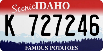 ID license plate K727246