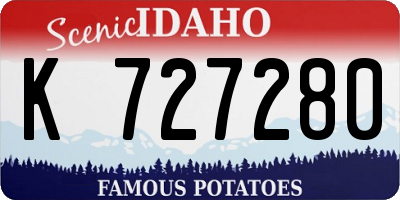ID license plate K727280