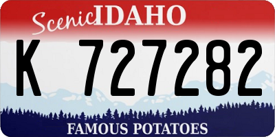 ID license plate K727282