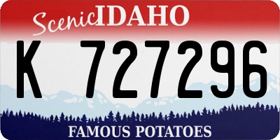 ID license plate K727296