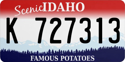 ID license plate K727313