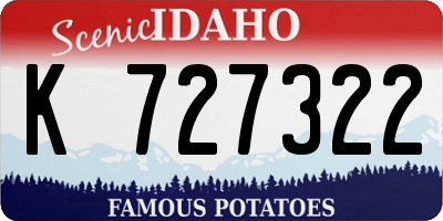 ID license plate K727322