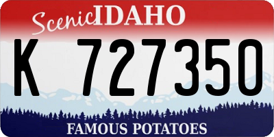 ID license plate K727350