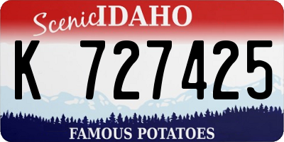 ID license plate K727425