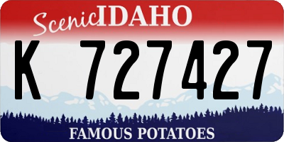 ID license plate K727427