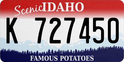 ID license plate K727450