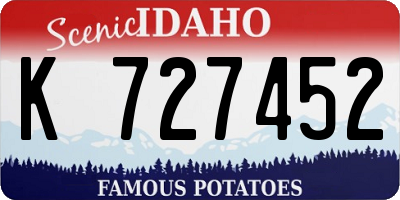 ID license plate K727452