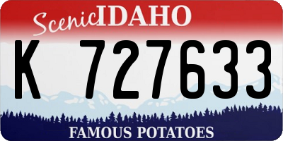 ID license plate K727633