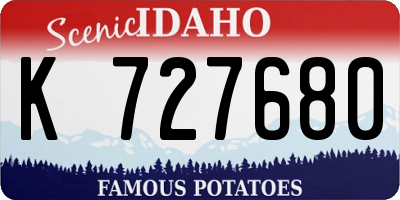 ID license plate K727680