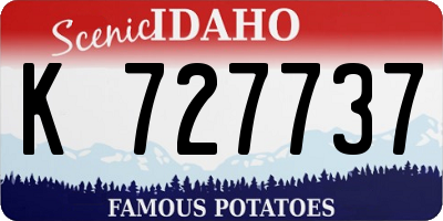 ID license plate K727737