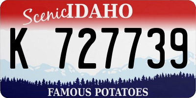 ID license plate K727739