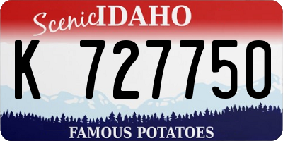 ID license plate K727750