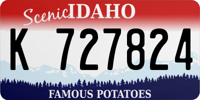 ID license plate K727824