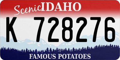 ID license plate K728276