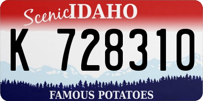 ID license plate K728310