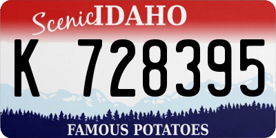ID license plate K728395