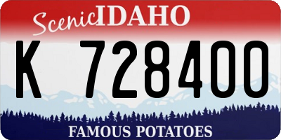 ID license plate K728400