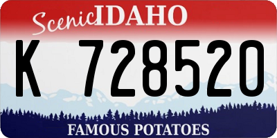 ID license plate K728520
