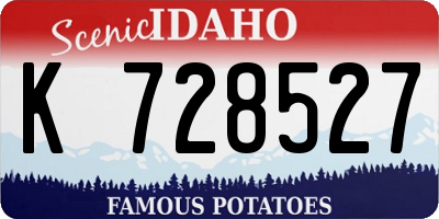 ID license plate K728527