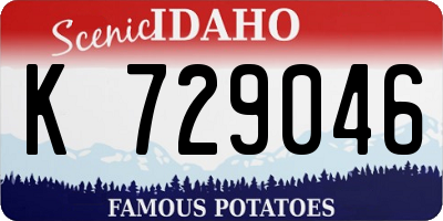 ID license plate K729046