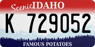 ID license plate K729052