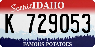 ID license plate K729053