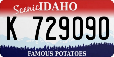 ID license plate K729090