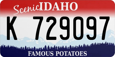 ID license plate K729097