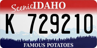 ID license plate K729210