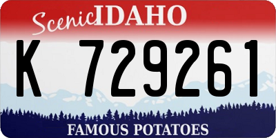 ID license plate K729261
