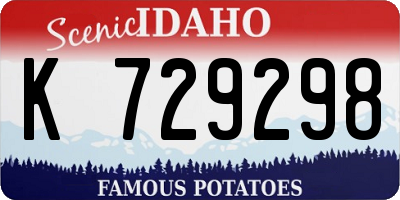 ID license plate K729298