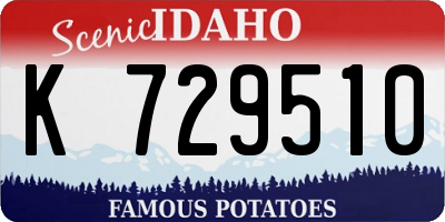 ID license plate K729510