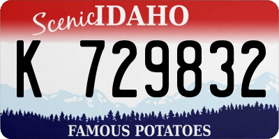 ID license plate K729832