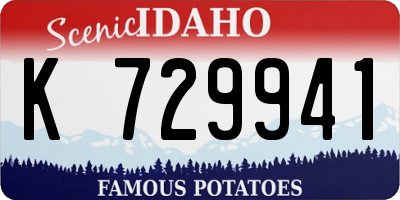 ID license plate K729941