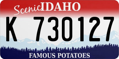 ID license plate K730127
