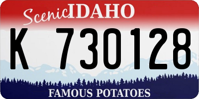 ID license plate K730128