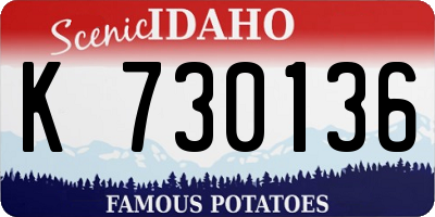 ID license plate K730136