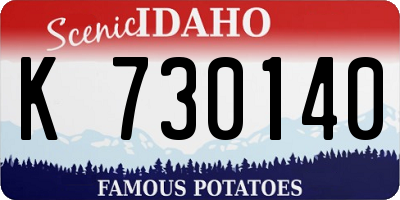 ID license plate K730140